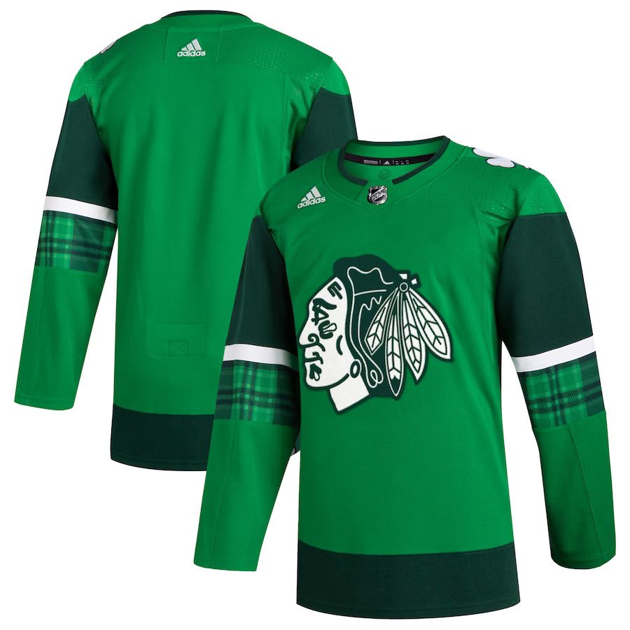 Men Chicago Blackhawks adidas Kelly Green 2023 St. Patricks Day Primegreen Authentic NHL Jersey->chicago blackhawks->NHL Jersey